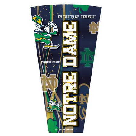 Holland Bar Stool Co Lighted 42" Black Notre Dame Leprechaun Pub Table, Black, 36" dia. Top L218B42NotreDOD36RBlk